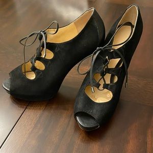 Talbots suede platform heel